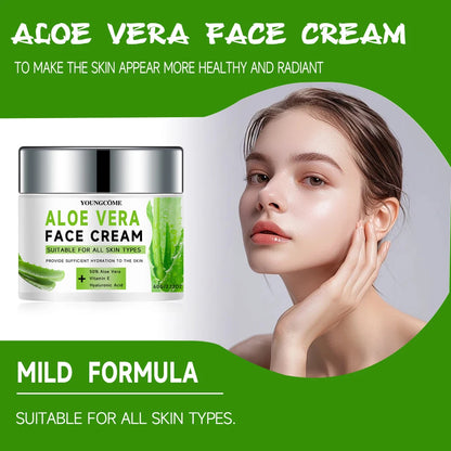 Youngcôme | Aloe Vera face cream with Vitamin E & Hyaluronic Acid