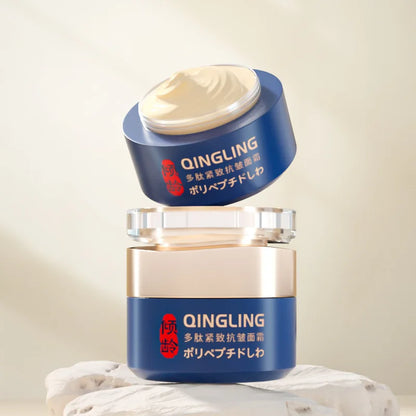 Peptide Firming Face Cream Triple Hyaluronic Acid Moisturizer for Wrinkle Smoothing &Skin Elasticity,Non-Greasy Ceramide Complex