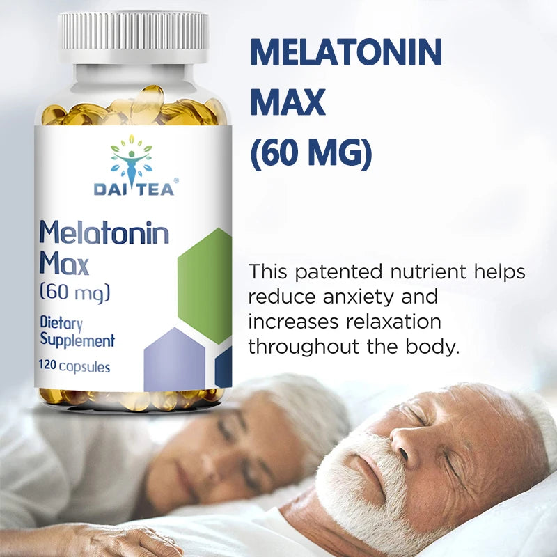 Daitea | Melatonin Capsules | Natural Sleep Support & Deep Restfulness
