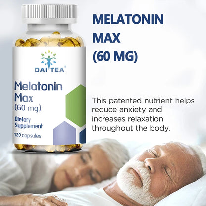Daitea | Melatonin Capsules | Natural Sleep Support & Deep Restfulness