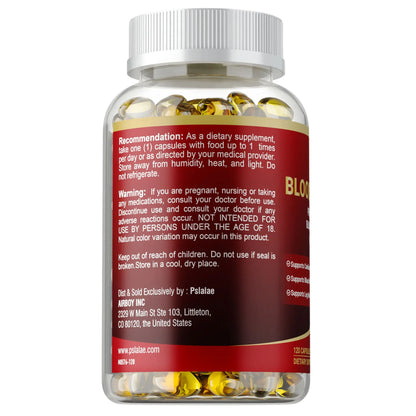 Pslalae | Blood Flow Care Supplement | Supports Circulation, Veins, Heart & Cardiovascular Health | 30 Capsules