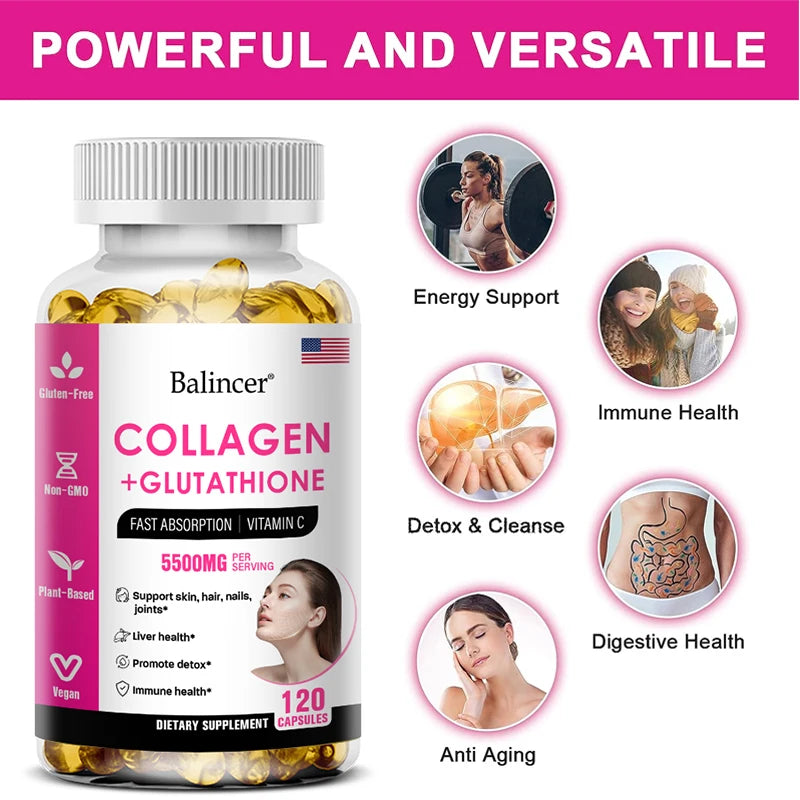 Balincer | Collagen + Glutathione with Vitamin C | Hair, Skin, Nails & Joint Support