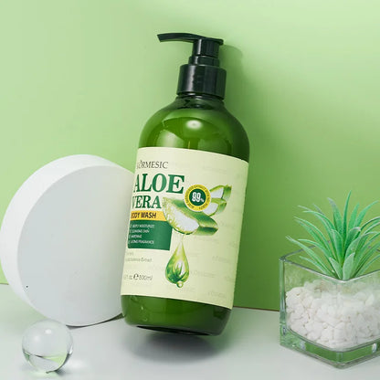 500ml KORMESIC Aloe Body Shower Lotion Skin Beautifying Gel Wash Bath Brightening Delicate Smooth Care Cream