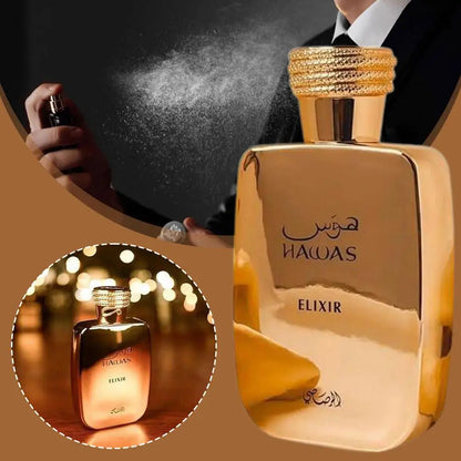 Hawas Perfume Men Original Long Lasting Gentleman High Quality Eau De Parfum Male Spray Bottle Cologne Fragrance Man 100ML