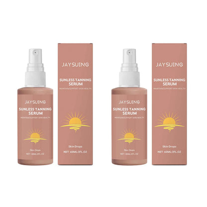 Herbal Self Tanning Essence Spray Sunless Tanning Enhance Skin Melanin Liquid Bronzer Natural Tanner For Body Face Nourishing