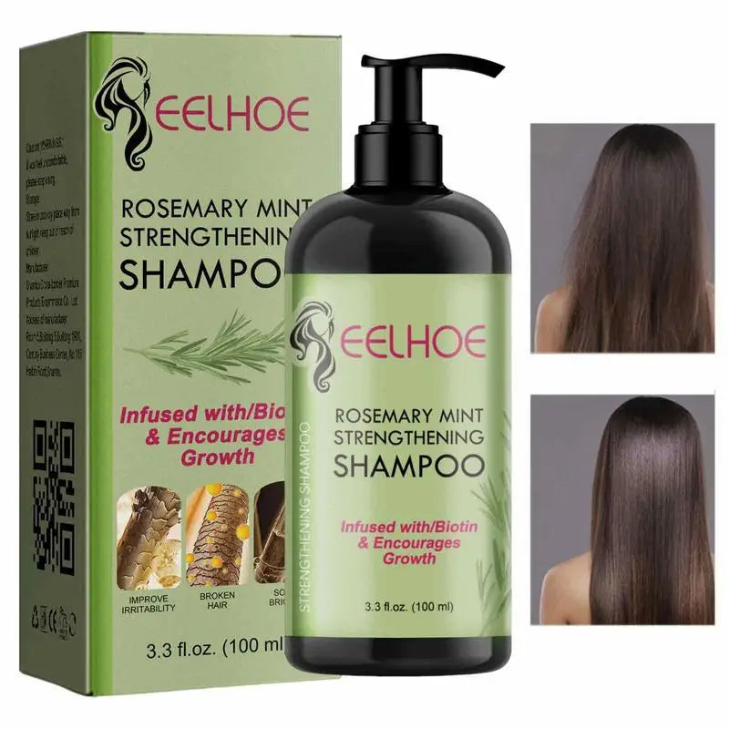 100ml Hair Growth Shampoo Rosemary Strengthening Shampoo Anti Loss Hair Care Anti-dandruff Repair Damaged Growth Hair Shampoo