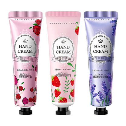 Hand Cream Hydrating Moisturizing Lavender Rose Blossom Essential Oil Deep Repairing Smoothing Hand Care Cream