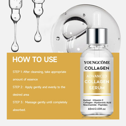 YOUNGCÔME | Collagen & Silk Protein | Anti-Aging, Firming, Hydrating Serum | 60ml