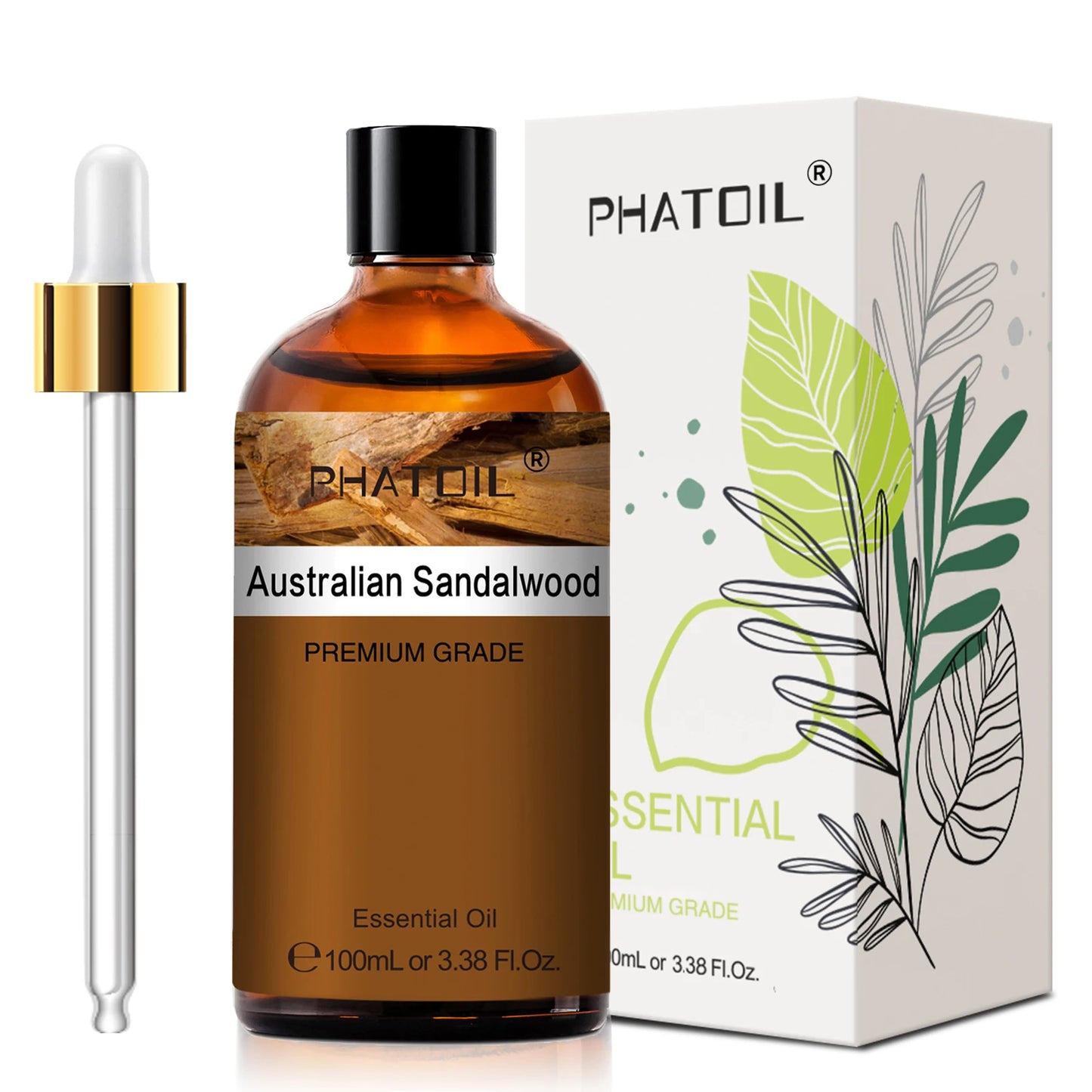 PHATOIL 100ml Natural Essential Oil For Skin Aromatherapy Diffuser Eucalyptus Lavender Vanilla Rose Fragrance Essential Oils