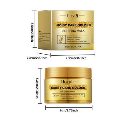 Hoygi Gold Sleeping Mask with Niacinamide | Moisturizing, Pore Tightening, Firming & Brightening | Fade Fine Lines & Relieve Skin Fatigue | 120g