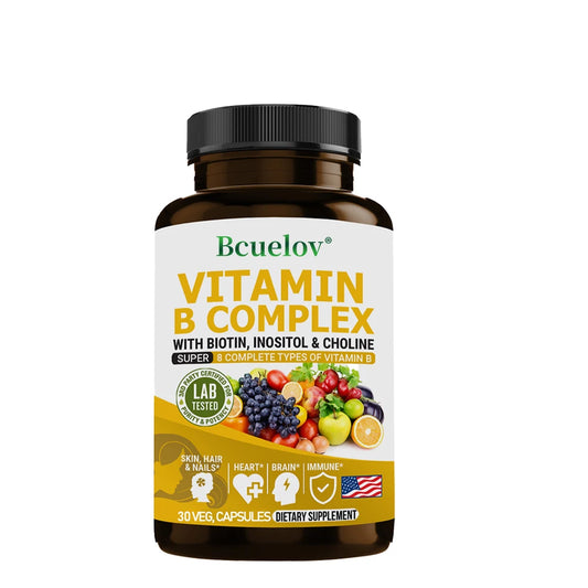 Bcuelov | Vitamin B Complex | Brain, Hair & Immunity Support