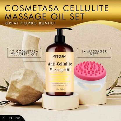 Collagen, Stem Cell, Grapeseed, Eucalyptus, Lemon, Grapefruit Oils | Anti-Cellulite, Skin Tightening, Deep Moisturizing | 240ml