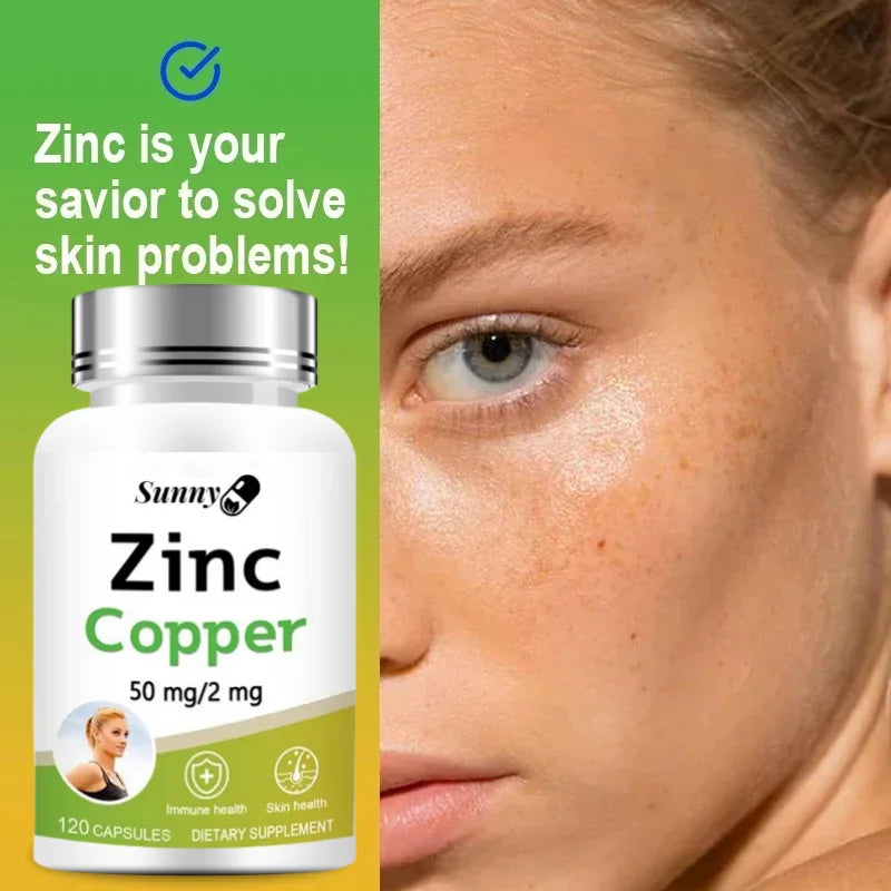 Sunny | Zinc Copper Capsules | Immune & Skin Health Support