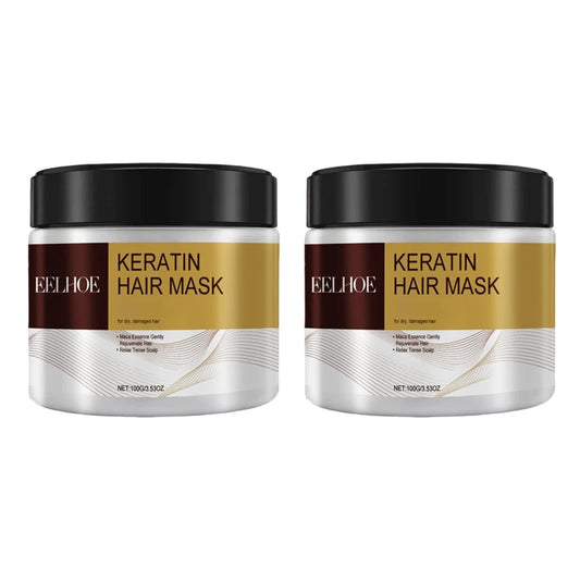EELHOE Collagen Hair Mask – 100g Deep Repair Keratin & Argan Oil Treatment for Dry, Damaged Hair