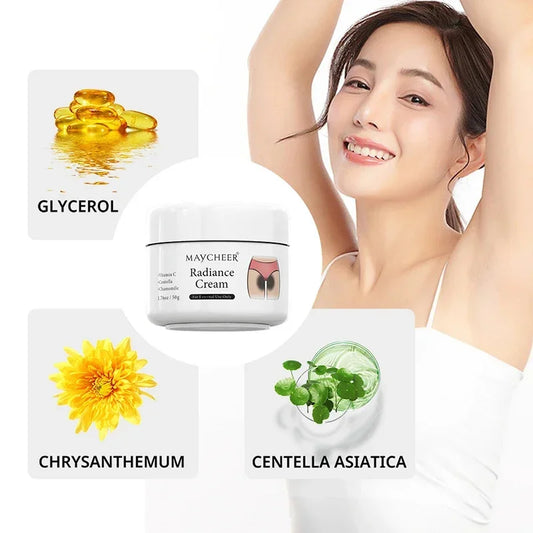 MAYCHEER Whitening Cream for Private Parts – 50g Body Brightening Serum for Underarm, Inner Thigh, Butt & Knees