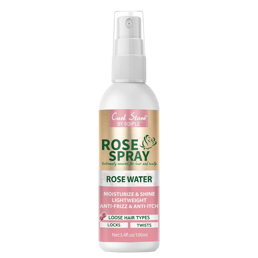 Keratin Protein Serum Anti Frizz Heat Thermal Protection Spray Rose Water Mist for Repair Damaged Curl Hair Smooth & Moisturize