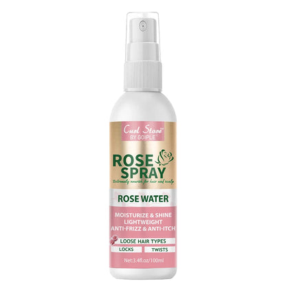 Keratin Protein Serum Anti Frizz Heat Thermal Protection Spray Rose Water Mist for Repair Damaged Curl Hair Smooth & Moisturize