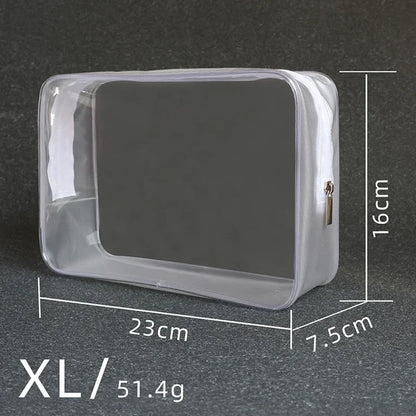 Transparent PVC Bags Travel Organizer Clear Makeup Bag for Toiletries and Cosmetics Waterproof Beauty Case for  Travelers