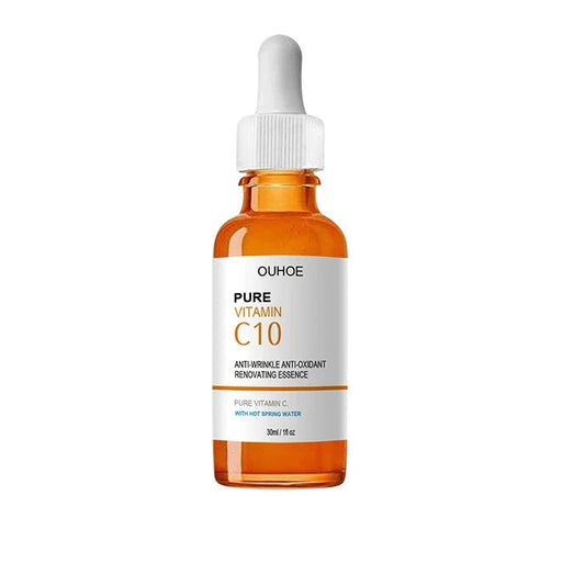 OUHOE Pure Vitamin C10 Essence | Anti-Wrinkle, Antioxidant & Skin Renewal | With Hot Spring Water | 30ml