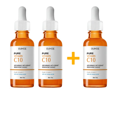 OUHOE Pure Vitamin C10 Essence | Anti-Wrinkle, Antioxidant & Skin Renewal | With Hot Spring Water | 30ml