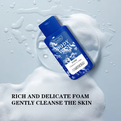 200ML Men Shower Gel Long Lasting Fragrance Improve Brighten Deep Moisturize Refresh Skin Help Exfoliator Body Wash Lotion