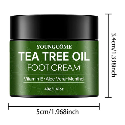 Tea Tree Foot Cream Heel Cracking Repair Products Exfoliation Dead Skin Removal Softening Moisturize Smooth Skin Care new