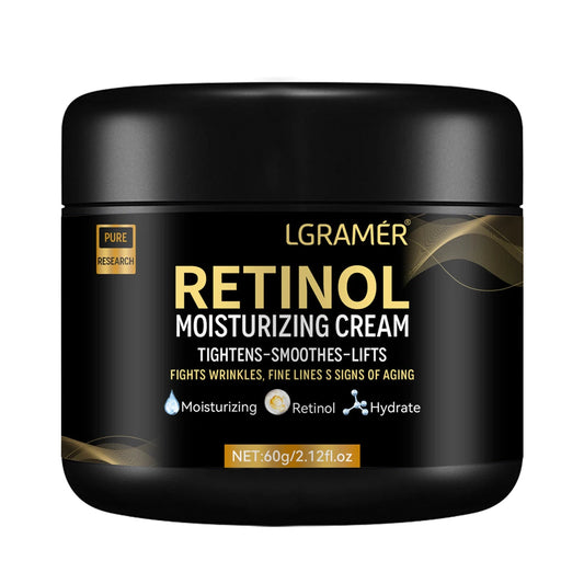 LGRAMER Retinol Moisturizing Cream – 60g Anti-Aging & Skin Repair Face Cream