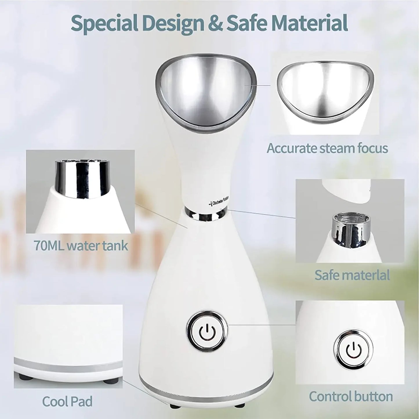 Nano Ionic Face Sprayer | Professional Skin Hydration Facial Steamer