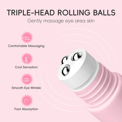 LAIKOU | Sakura Eye Serum Roller | Hyaluronic Acid, Moisturizing, Dark Circle & Eye Bag Reduction | 15ml