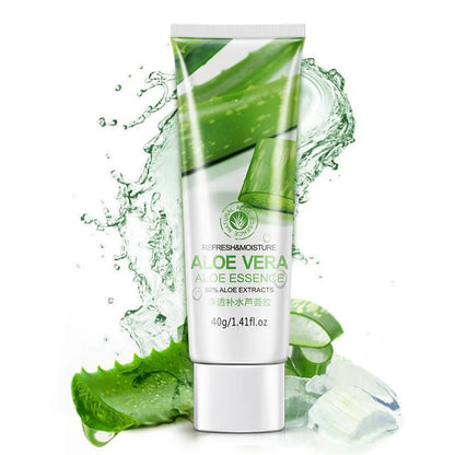 Natural Aloe Vera Gel | 100% Pure Moisturizer | Soothing, Freckles & Melasma Care, Face Primer – 40g