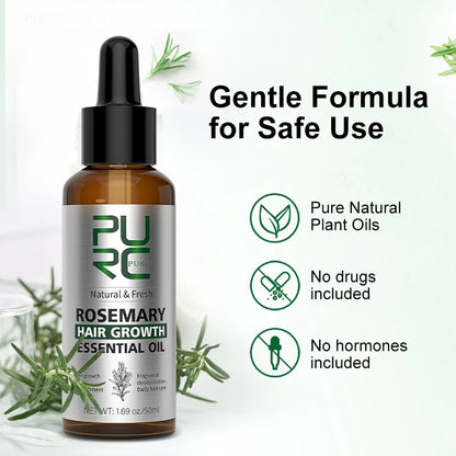 PURC Rosemary Oil Hair Care Products for Men Women Nourish Thickener Ginger Hair Treatment Hair Care Oils 50ml
