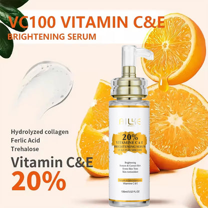 AILKE Vitamin C Skin Care Set, with Lightening Body Lotion, Even Skin Tone Face Cream, Whitening Serum, Brightening Soap