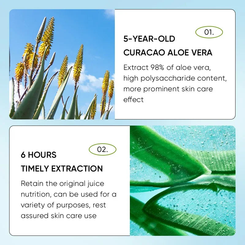 SADOER | Curacao Aloe Vera Face Mousse | Hydrating, Soothing & Skin Refreshing