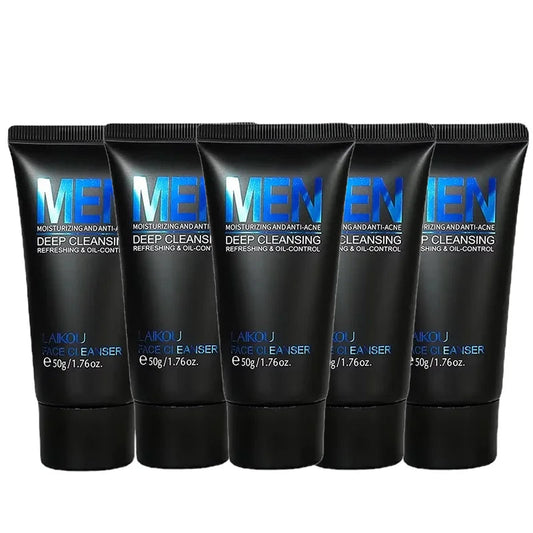 LAIKOU | Anti-Acne & Moisturizing Formula | Deep Cleansing & Oil Control for Men