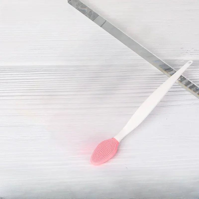 Skin Care Lip Exfoliating Facial Cleansing Face Scrub Nose Clean Brush Blackhead Remove Silicone Double-Sided Skin Care Tool