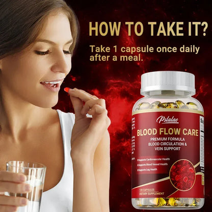 Pslalae | Blood Flow Care Supplement | Supports Circulation, Veins, Heart & Cardiovascular Health | 30 Capsules
