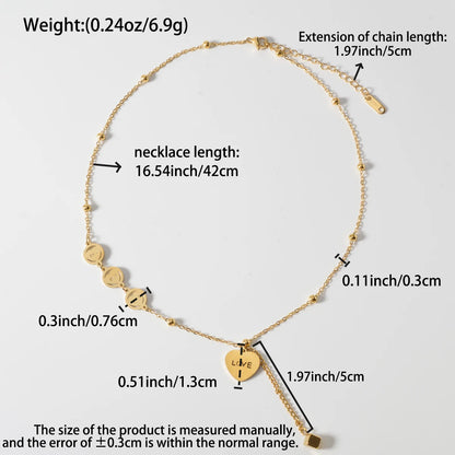Fashion Gold Plated Layered Necklace Trendy Thin Chain Pendant Dainty Stackable Jewelry Gift for Women Birthday Valentine