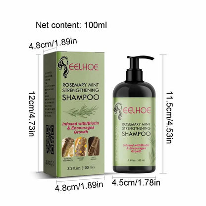 100ml Hair Growth Shampoo Rosemary Strengthening Shampoo Anti Loss Hair Care Anti-dandruff Repair Damaged Growth Hair Shampoo