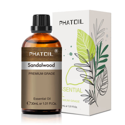 PHATOIL 1PCS Aromatherapy Essential Oil 30ml Lemon Eucalyptus Spearmint Australian Tea Tree Juniper Rose Aroma Essential Oils