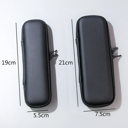 Black Cosmetic Storage Bags Waterproof Double Zipper Makeup Brushes Case Women Bag Portable Travel Brush Holder Pen case Box
