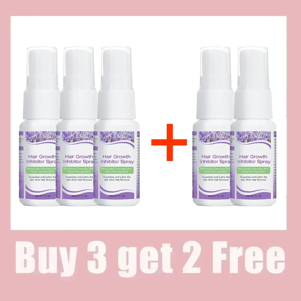 Permanant Hair Growth Removal Inhibitor Spray Beard Bikini Intimate Legs Body Armpit Painless Facial Stop Hair