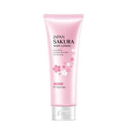 LAIKOU Japan Sakura Body Lotion – 200g / 120g / 80g Moisturizing & Whitening Cream with Niacinamide & Sake Extract