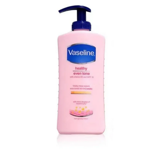 Vaseline Body Lotion – 400ml Brightening & Moisturizing Cream with Vitamin B3, Q10 & SPF 10