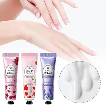 Hand Cream Hydrating Moisturizing Lavender Rose Blossom Essential Oil Deep Repairing Smoothing Hand Care Cream