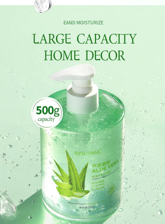 Bisutang Moisturizing Aloe Vera Gel 500g After Sun Replenishment Firming Skin Moisturizing and Nourishing Skin