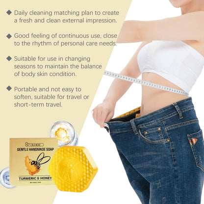 Fat Burning Soap Detox Weight Loss Anti Cellulite Slimming Body Belly Shaping Clean Moisturizing Tightening Turmeric Honey Soap