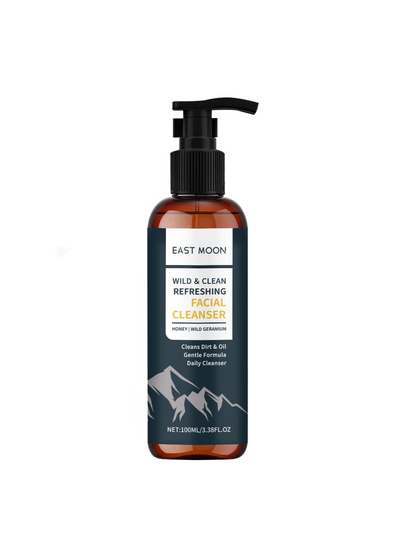 East Moon | Honey & Wild Geranium Facial Cleanser | Gentle Cleansing, Oil Control & Skin Refreshing