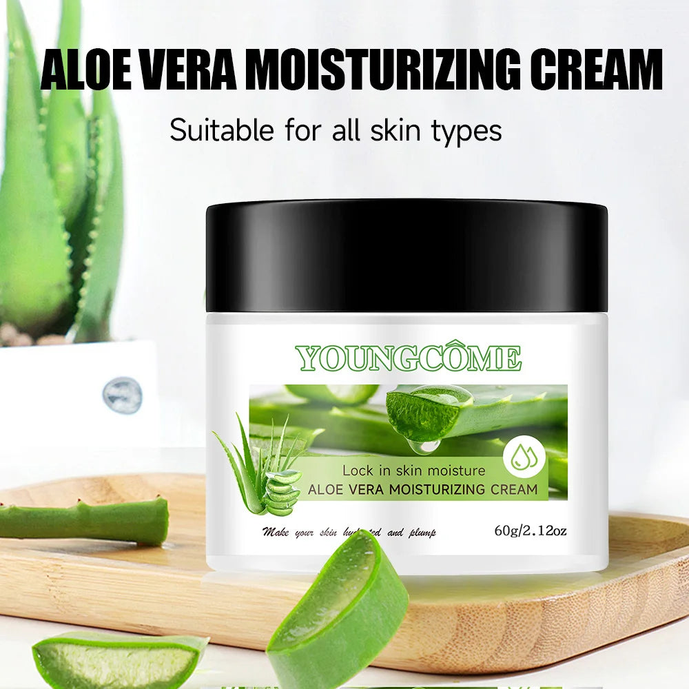 YOUNGCÔME | Aloe Vera Moisturizing Cream | Hydrating, Anti-Wrinkle, Pore Tightening