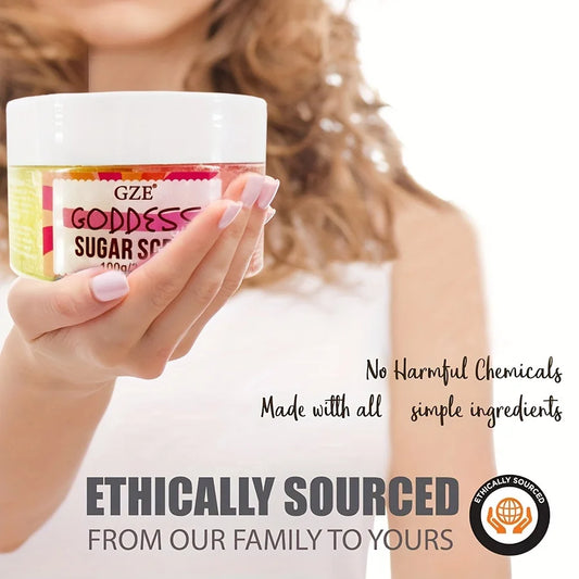 Goddess Body Sugar Scrub - Skin Care Exfoliating Scrub - Moisturizing Body Polish Scrub for Skin, Cellulite, Dead Skin