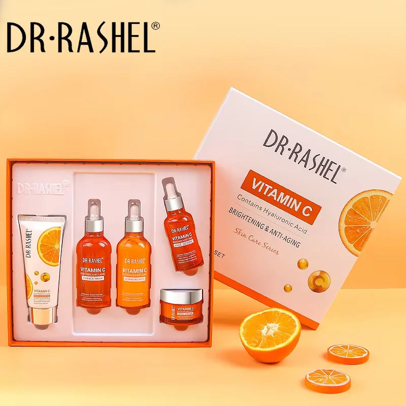Dr-Rashel | Vitamin C Skincare Set | Brightening, Hydrating & Anti-Aging Care